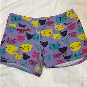 Born Primitive Multicolor Cat Print Shorts